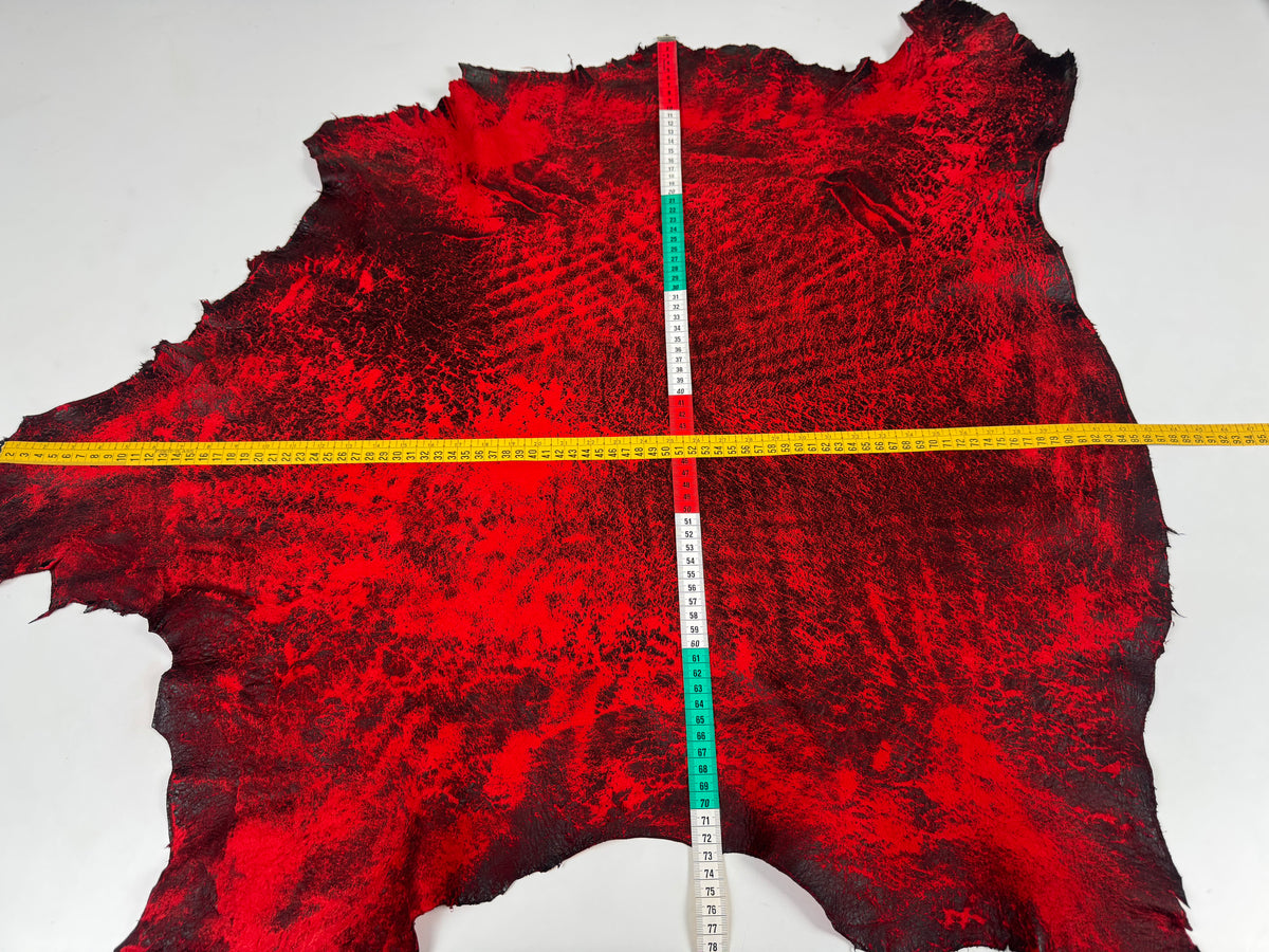 VERA PELLE RASPATO ROSSO DISTRESSED