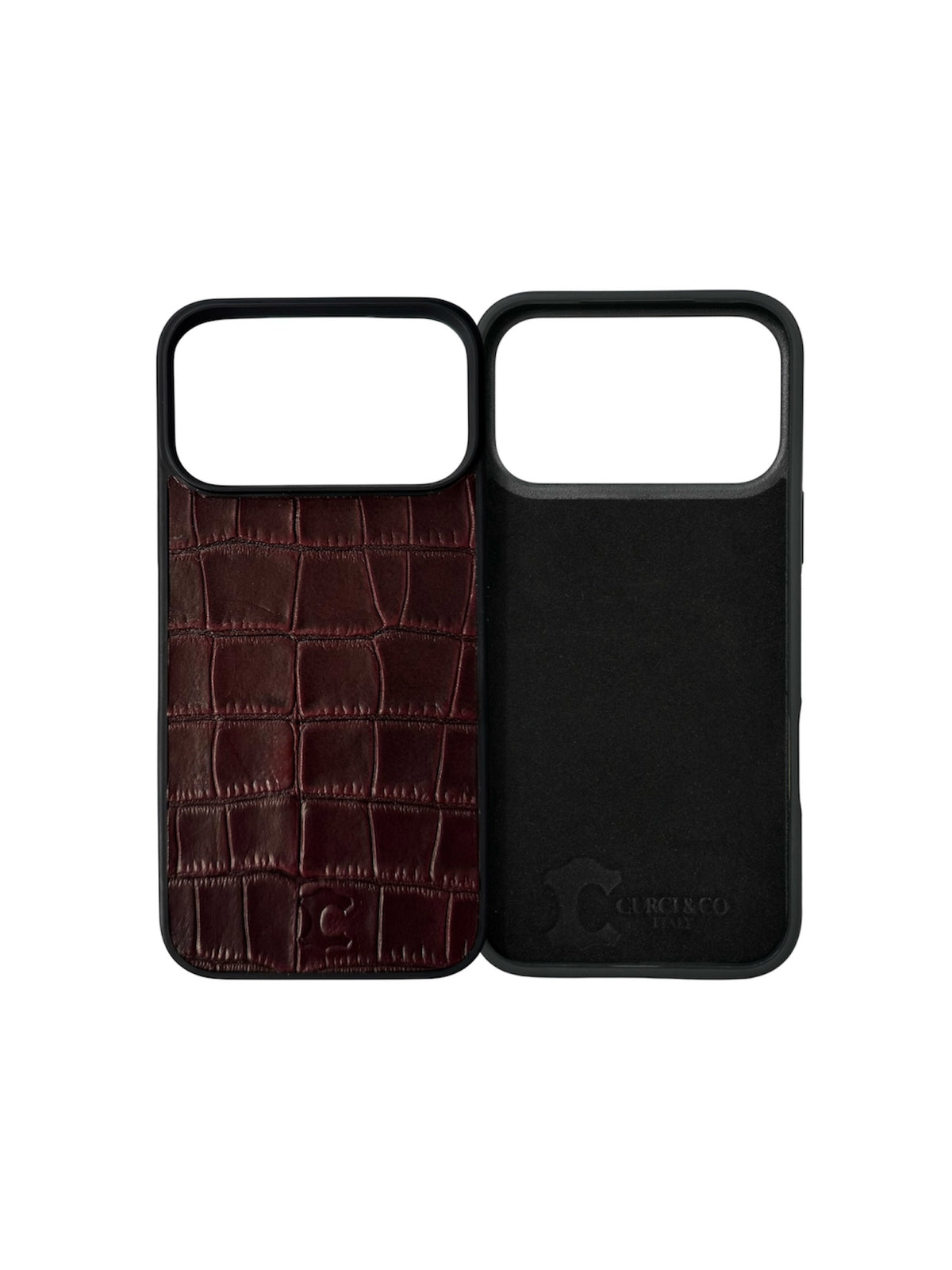 COCCODRILLO BORGOGNA - COVER IN VERA PELLE