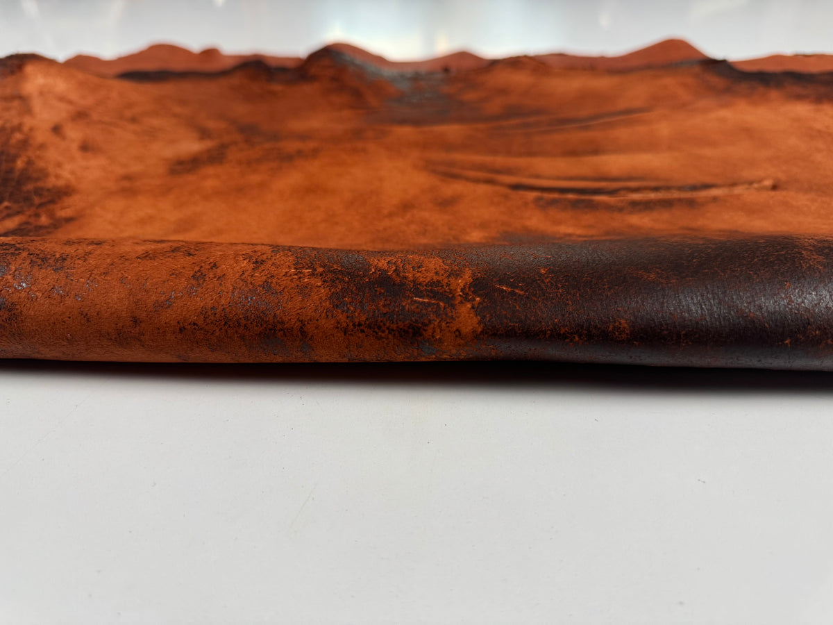 VERA PELLE RASPATO LAVA DISTRESSED