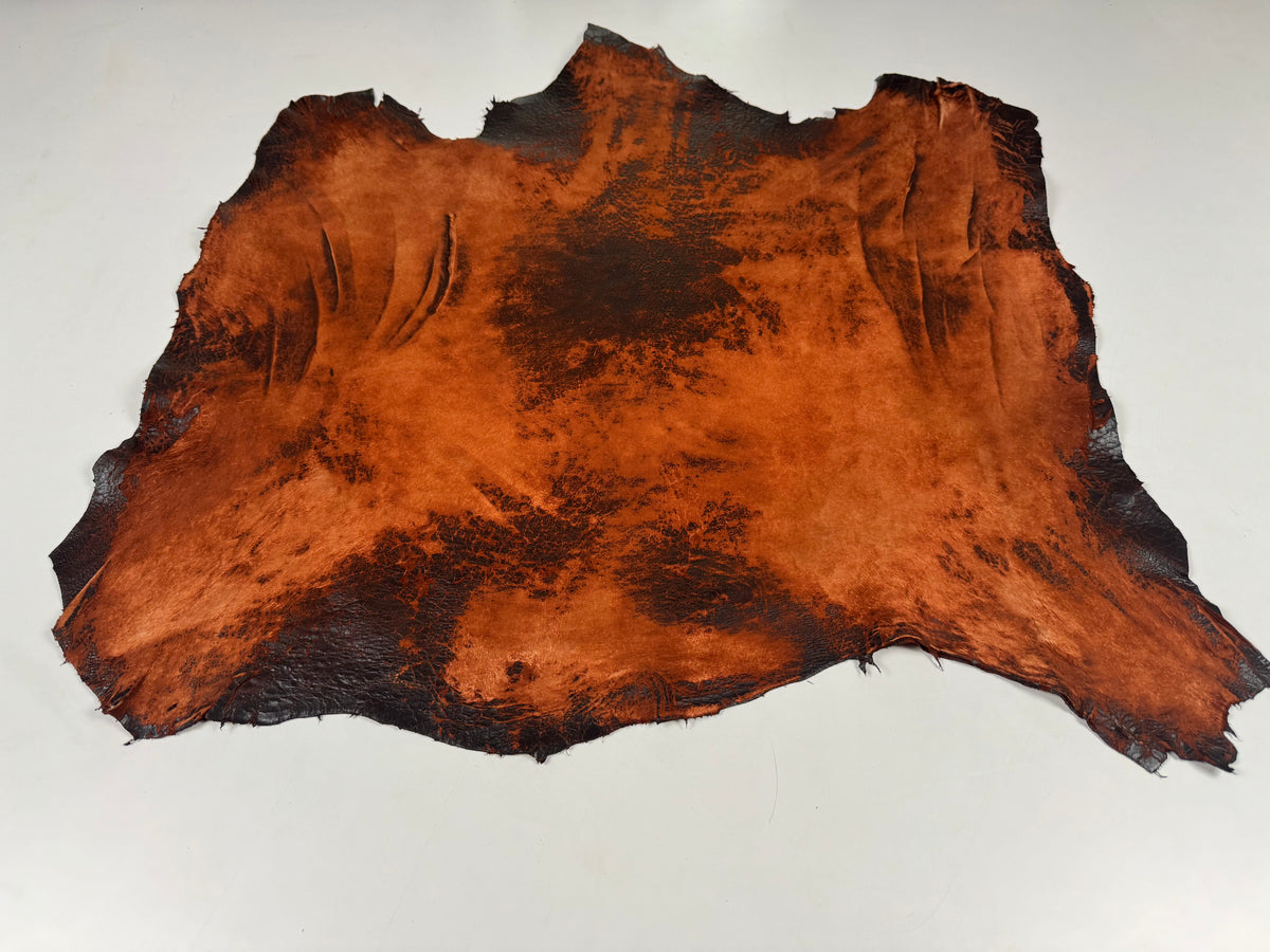 VERA PELLE RASPATO LAVA DISTRESSED