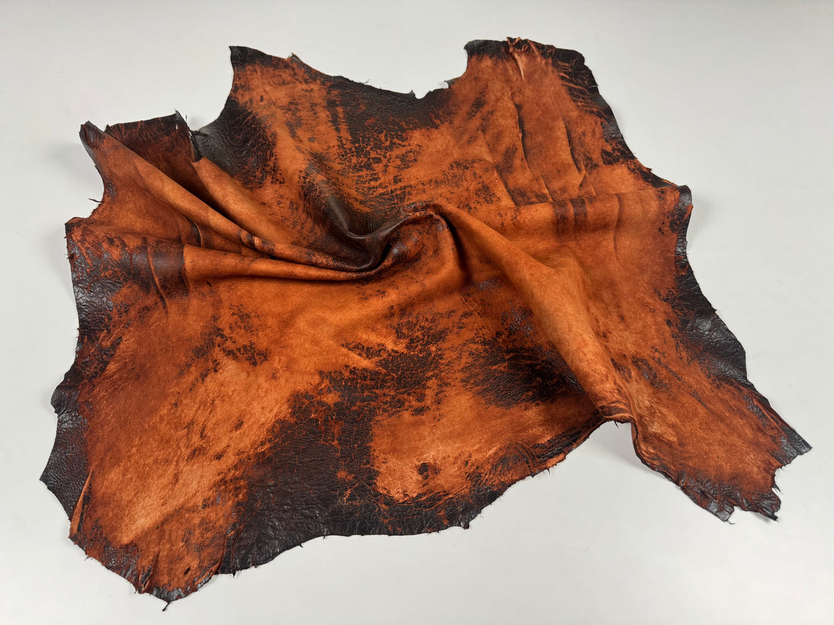 VERA PELLE RASPATO LAVA DISTRESSED