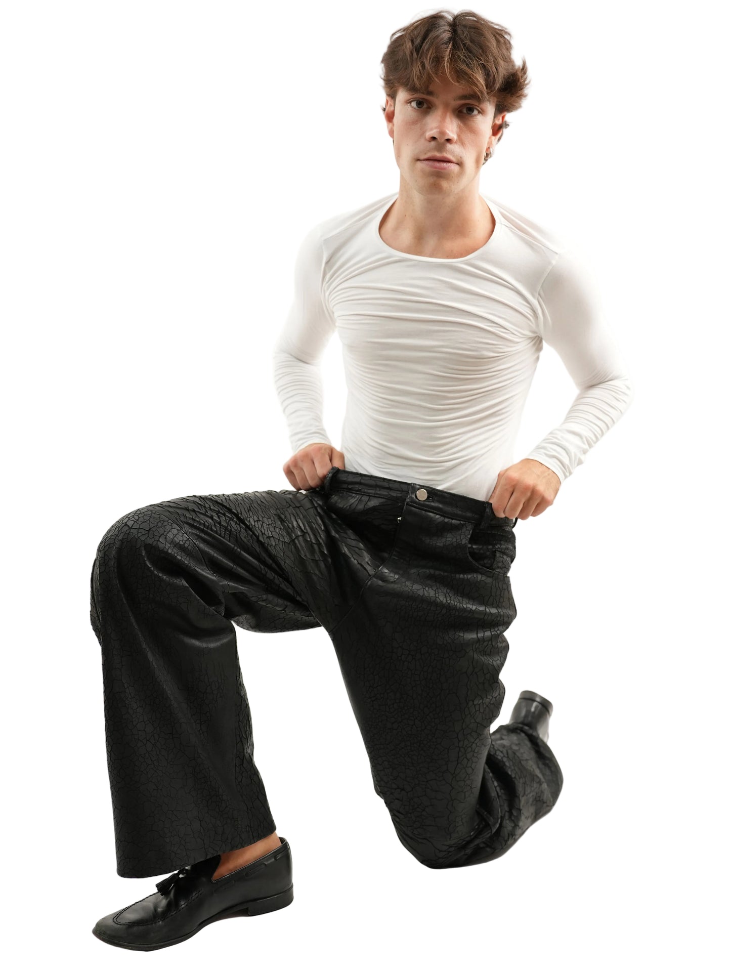 CREPA LEATHER PANTS