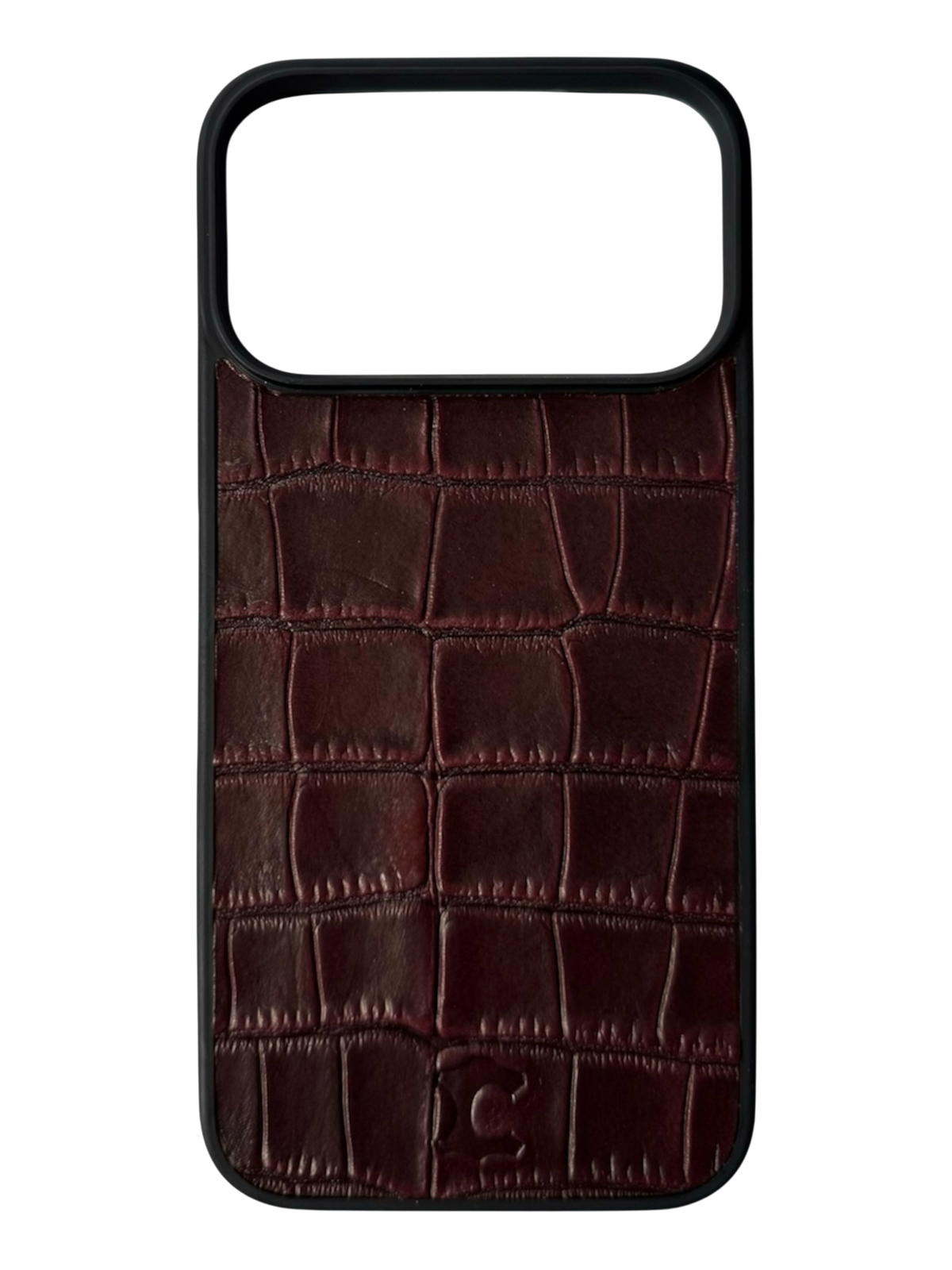 COCCODRILLO BORGOGNA - COVER IN VERA PELLE
