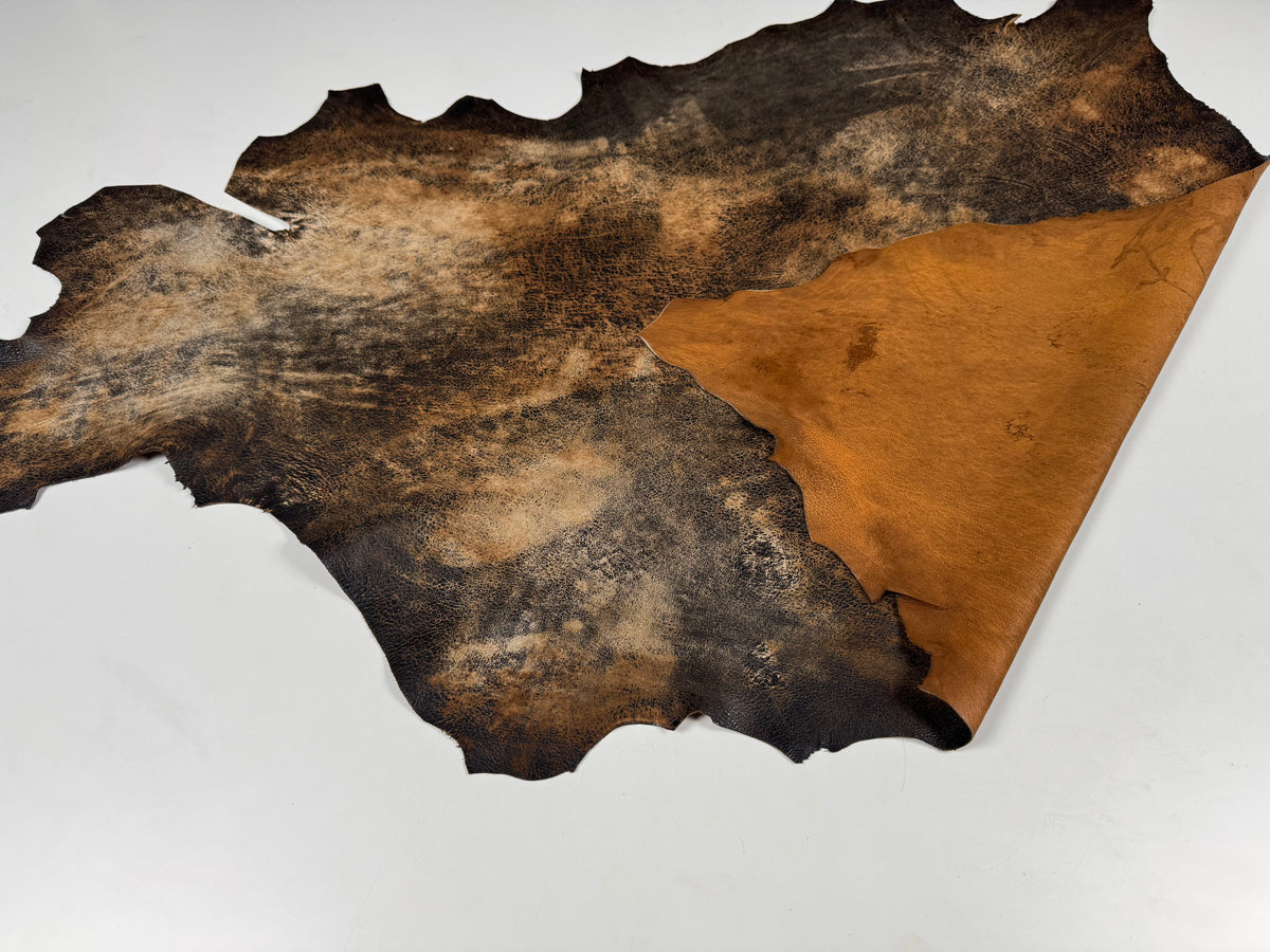 VERA PELLE RASPY COGNAC VINTAGE