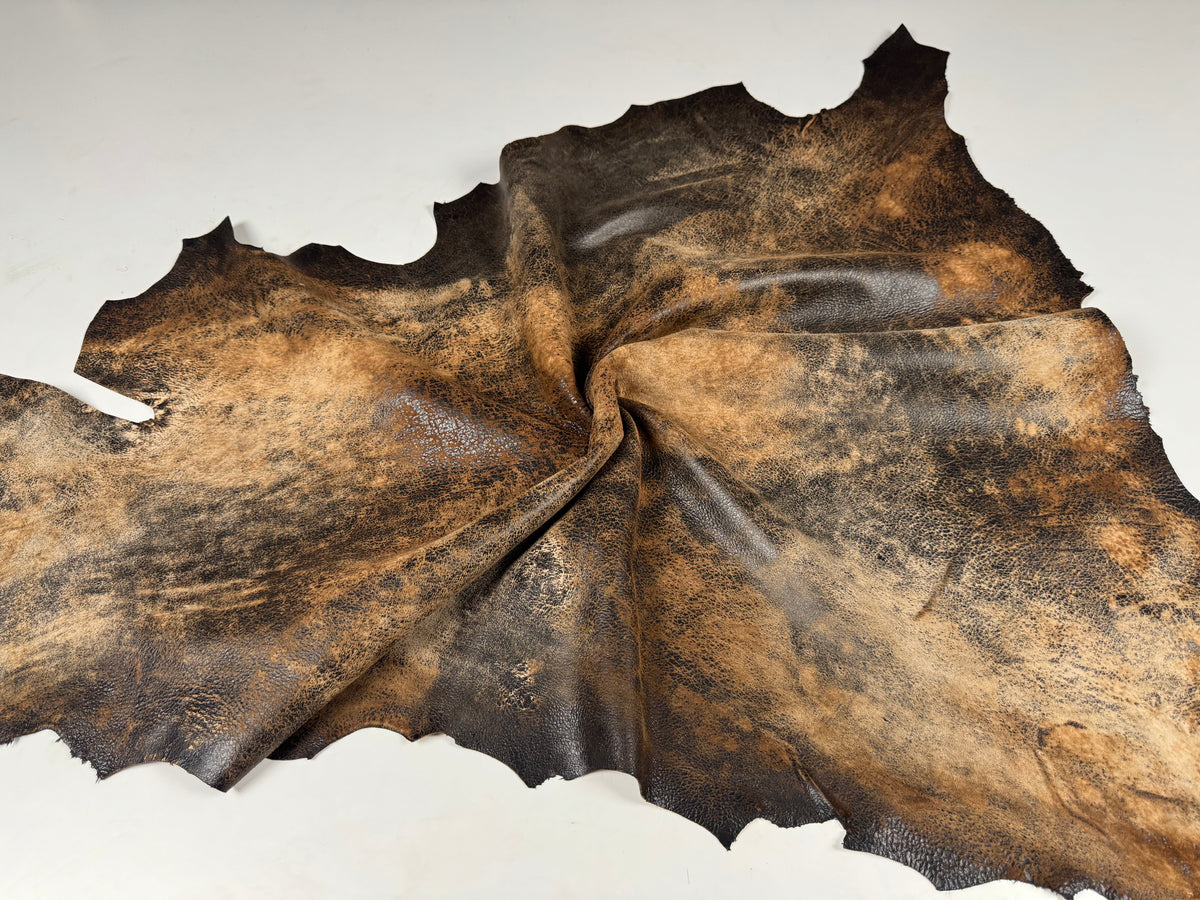 VERA PELLE RASPY COGNAC VINTAGE