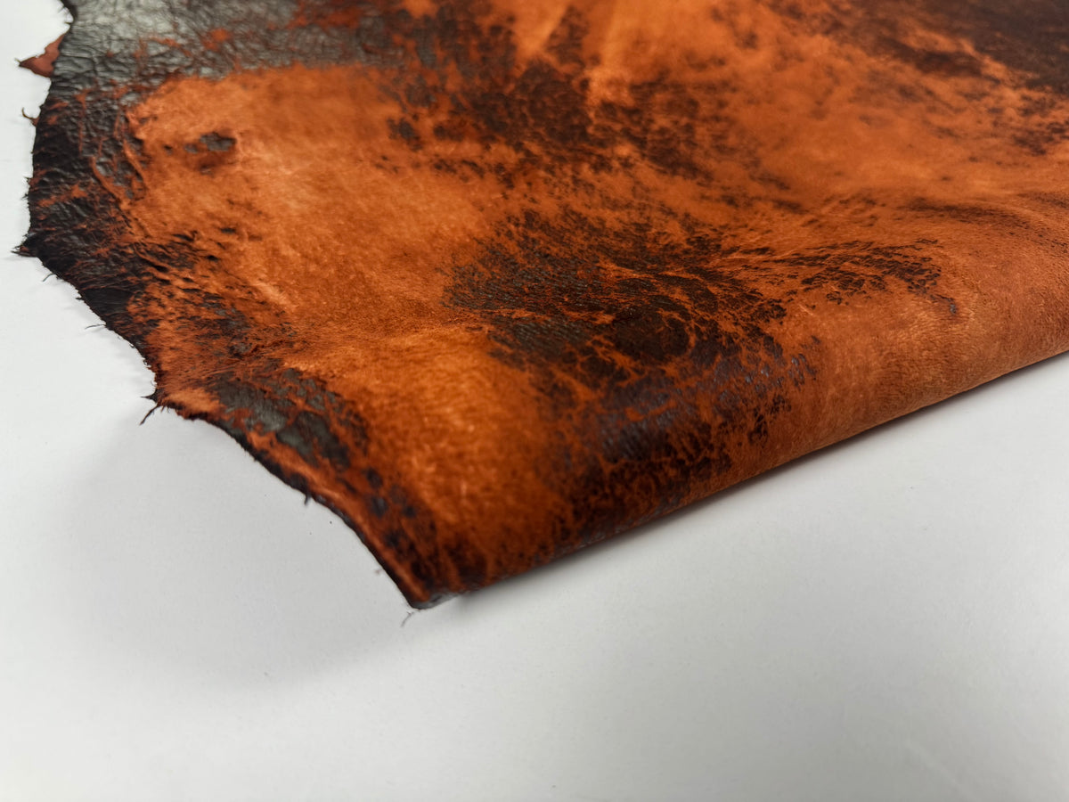 VERA PELLE RASPATO LAVA DISTRESSED