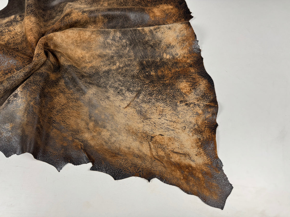 VERA PELLE RASPY COGNAC VINTAGE