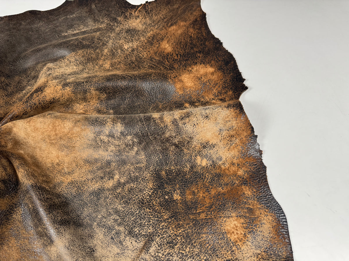 VERA PELLE RASPY COGNAC VINTAGE