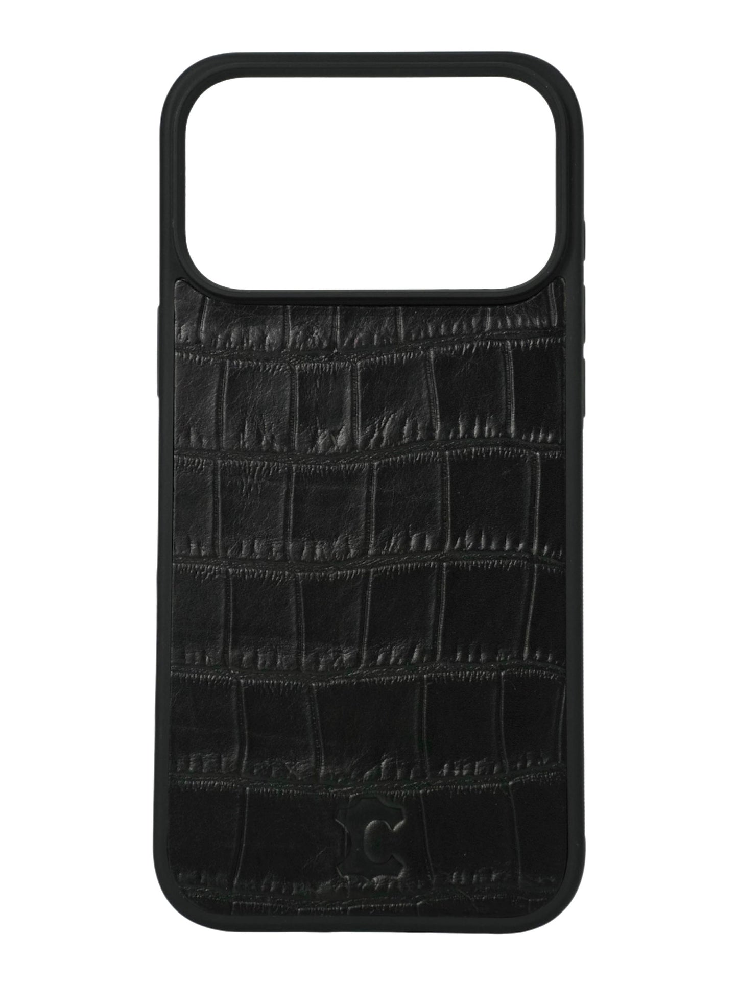 COCCODRILLO NERO - COVER IN VERA PELLE