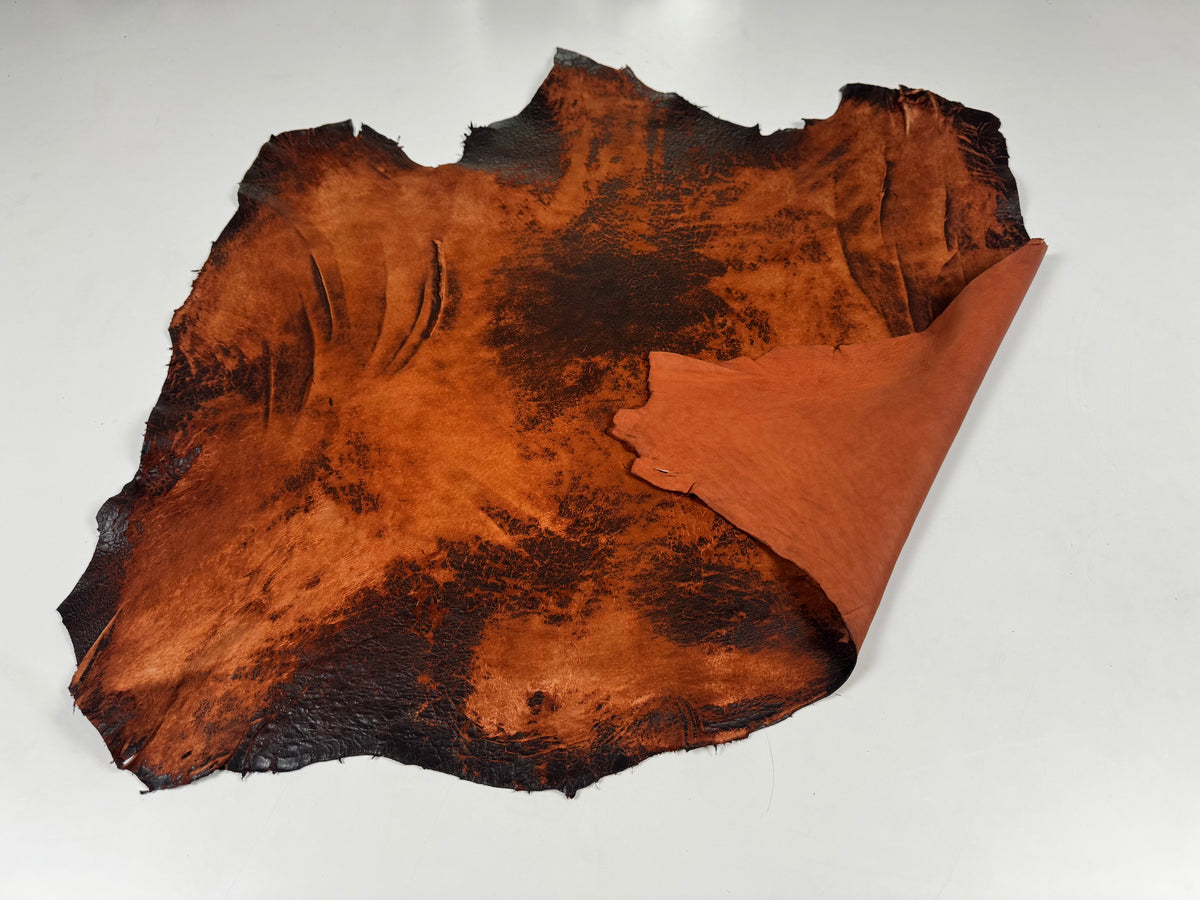VERA PELLE RASPATO LAVA DISTRESSED