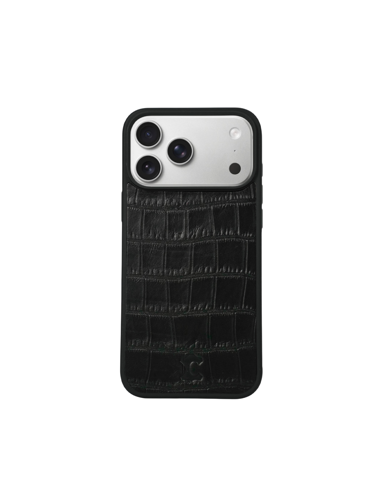 COCCODRILLO NERO - COVER IN VERA PELLE