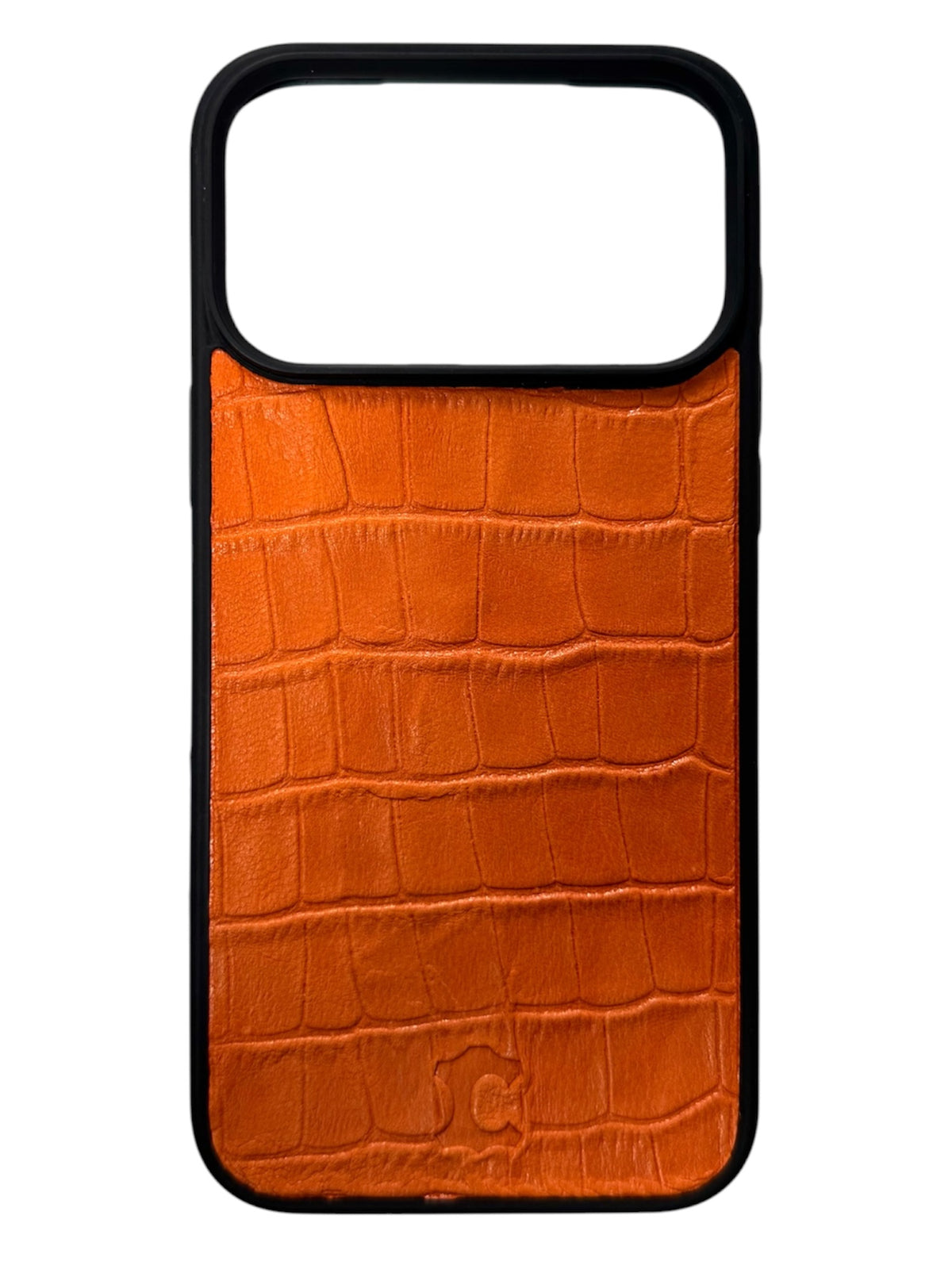 COCCODRILLO ARANCIONE - COVER IN VERA PELLE
