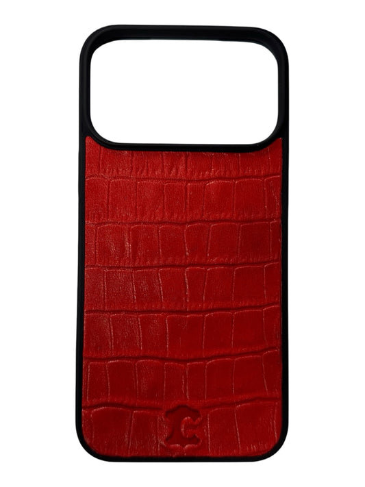 COCCODRILLO ROSSO - COVER IN VERA PELLE