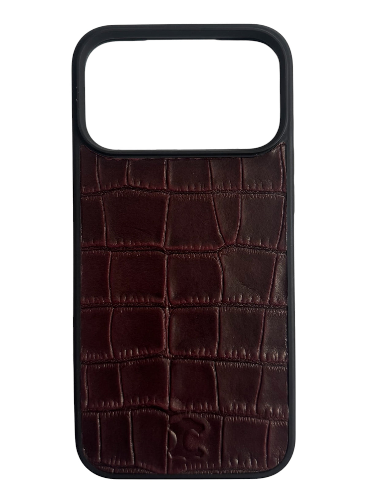 COCCODRILLO BORGOGNA - COVER IN VERA PELLE